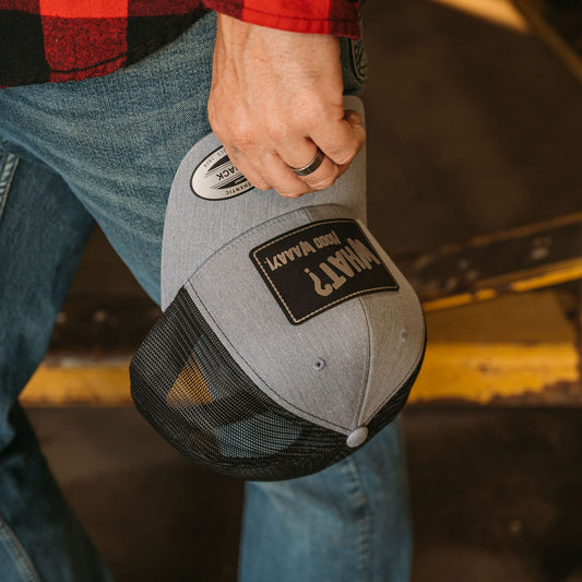 What Nooo Waaay Leather Patch Snap Back