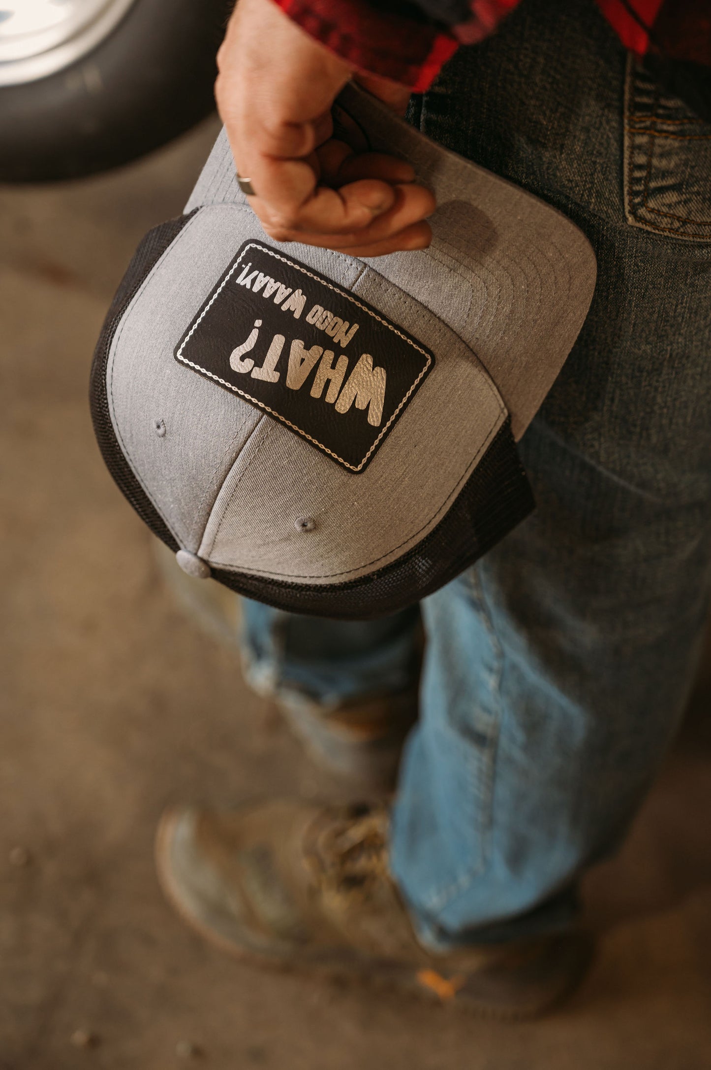 What Nooo Waaay Leather Patch Snap Back