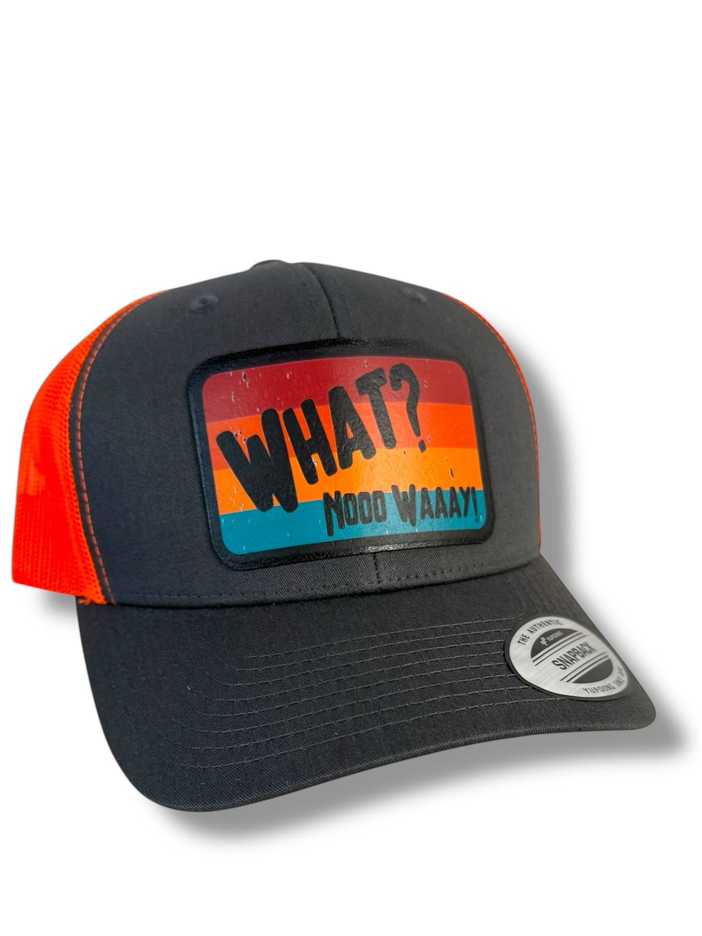 What Nooo Waaay Leather Patch Snap Back
