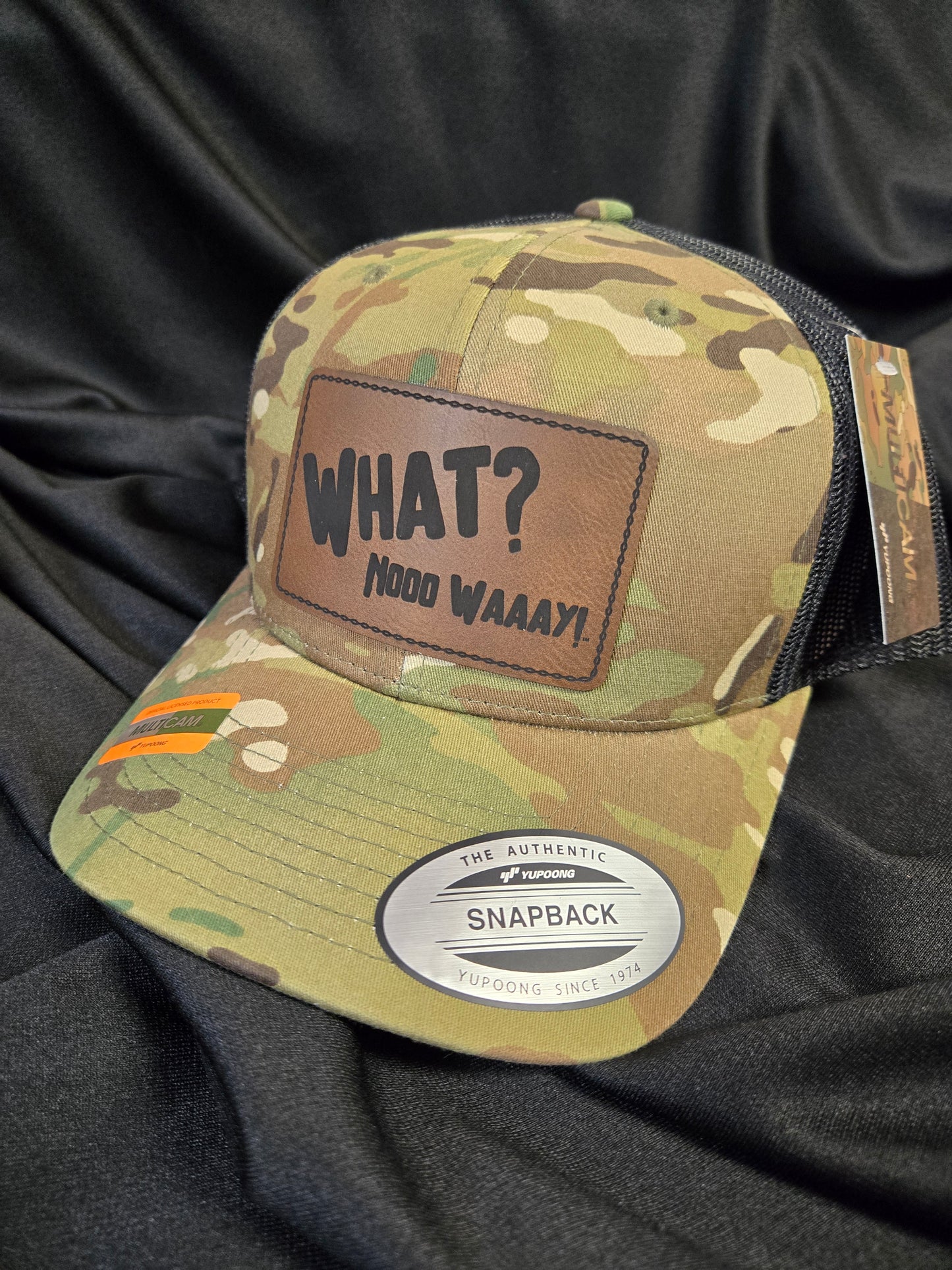 What Nooo Waaay Leather Patch Snap Back