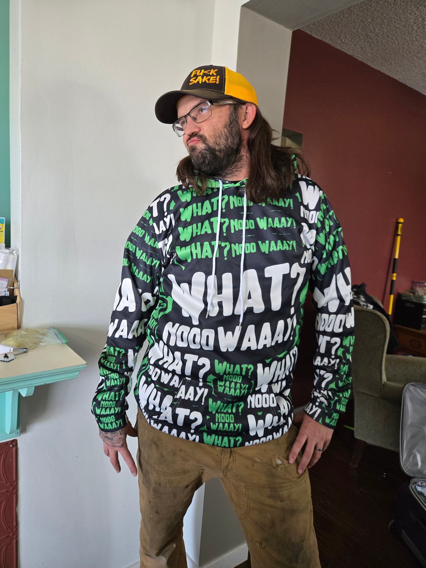 CLEARANCE FINAL SALE Bright AF No Way Hoodie (small fit)