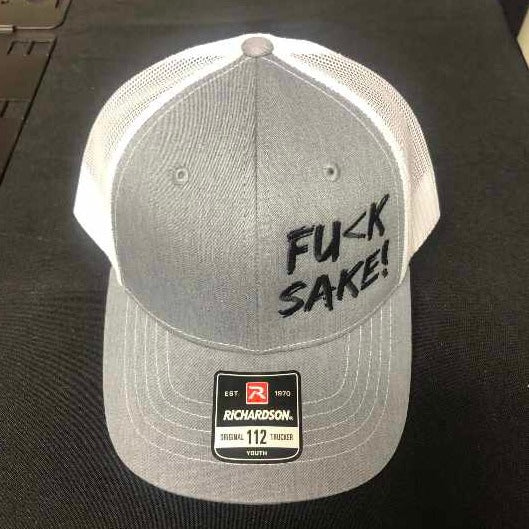 **YOUTH** Fu(k Sake Grey & White Trucker Hat