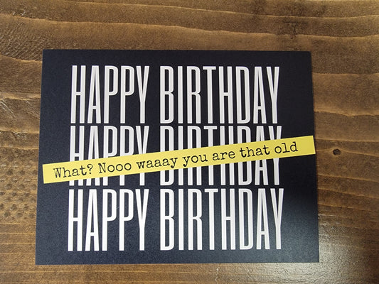 Single Birthday Card