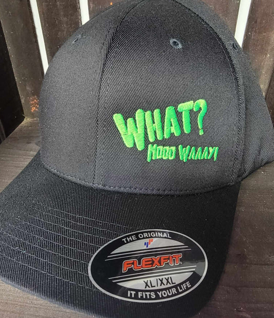 What No Way & Fu(k Sake Black & Green Fitted Flexfit Hat