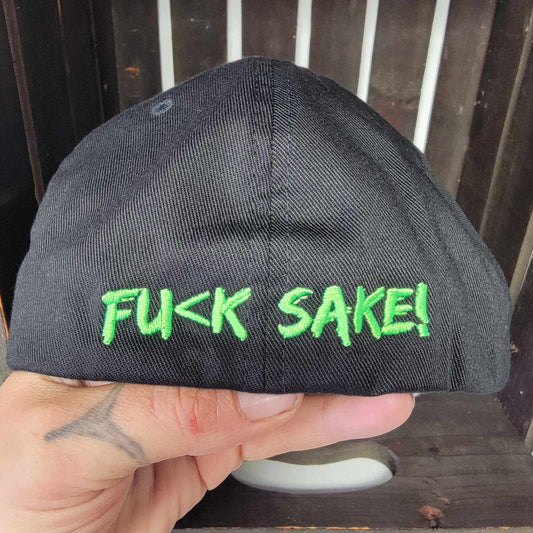 What No Way & Fu(k Sake Black & Green Fitted Flexfit Hat