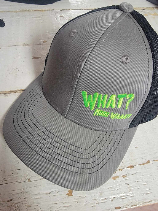 **YOUTH** What Nooo Waaay Grey & Green Trucker Hat