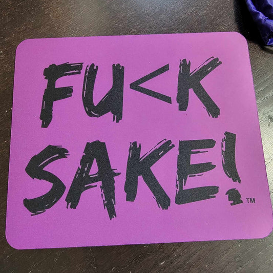 Fu(k Sake Purple Mouse Pad