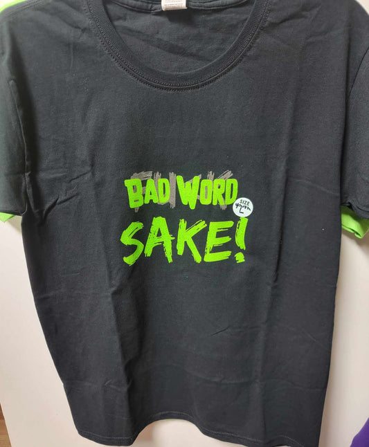 "Bad Word" Sake Youth Black T-Shirt