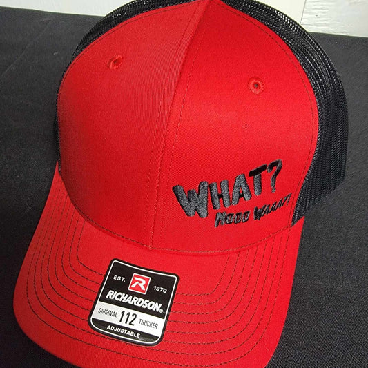 What Nooo Waaay Red & Black Snap Back Trucker Hat