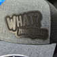 What Nooo Waaay Leather Patch Snap Back