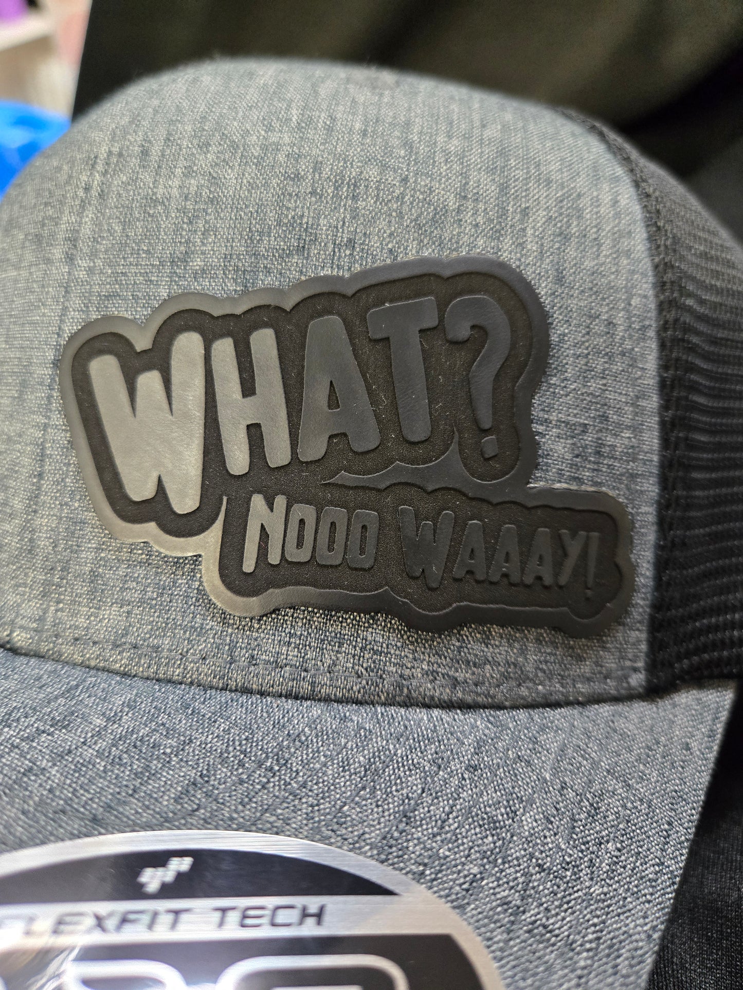 What Nooo Waaay Leather Patch Snap Back