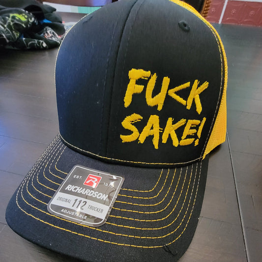 Fu(k Sake Black & Gold Snap Back Trucker Hat