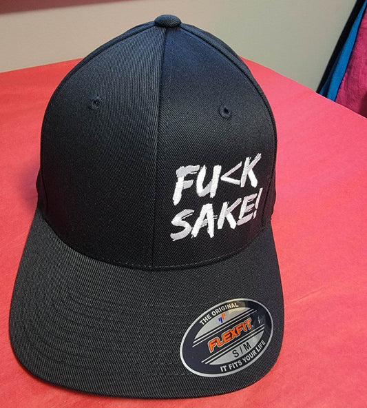 Fu(k Sake Black Fitted Flexfit Hat